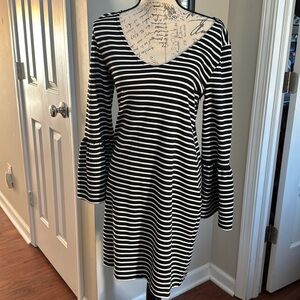 Striped Dress (Petite) from Banana Republic